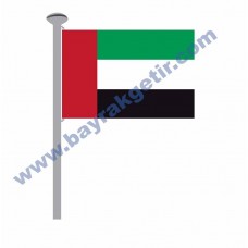 BİRLEŞİK ARAP EMİRLİKLERİ GÖNDER BAYRAK 50x75 ( EBAT SEÇİNİZ )